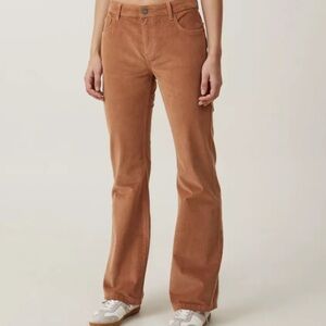 Cotton:On Women's Plus Corduroy Bootleg Pants Stretch Pinecone Brown Size 18